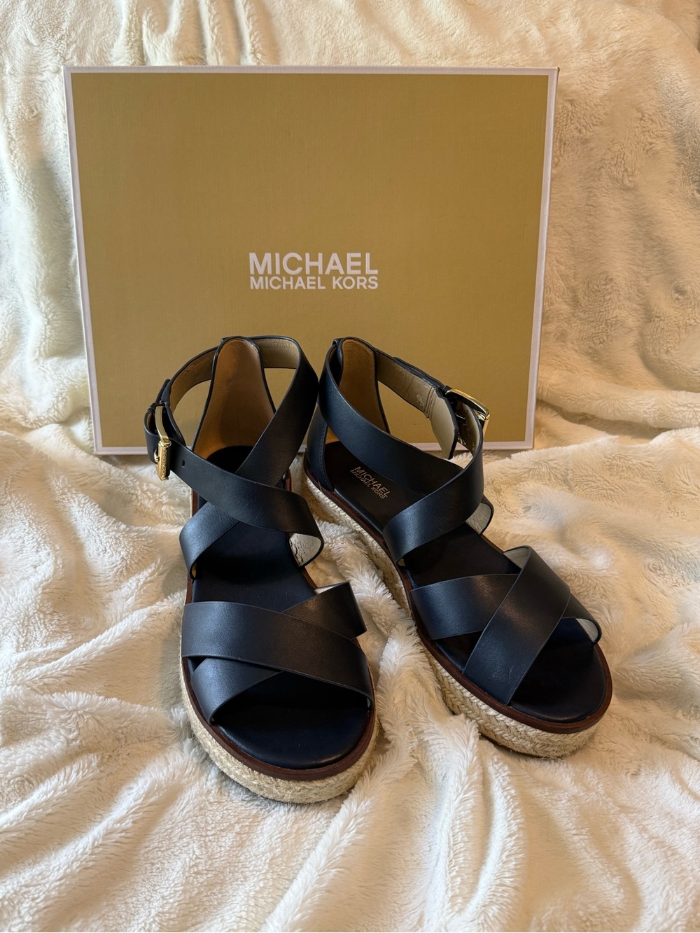 MICHAEL Michael Kors Darby Leather Sandals